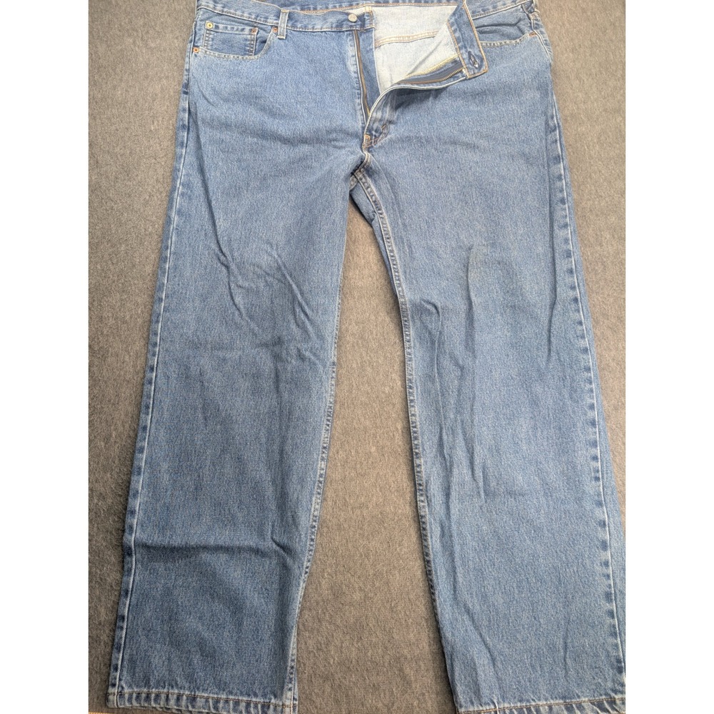 Levis 550 Relaxed Fit Jeans Mens W46 L32 Medium Wash Blue Denim 01550-4891